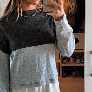 Two toned sweater